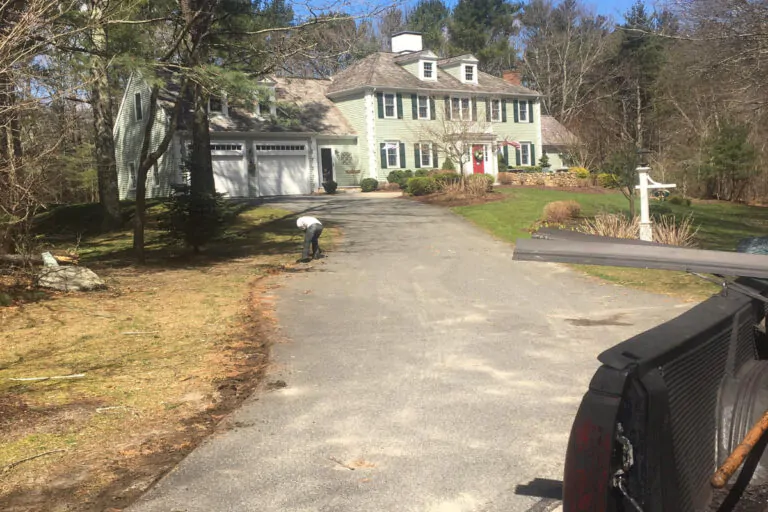 Before Driveway Sealcoating in Bridgewater MA - Donovan Sealcoating South Shore MA