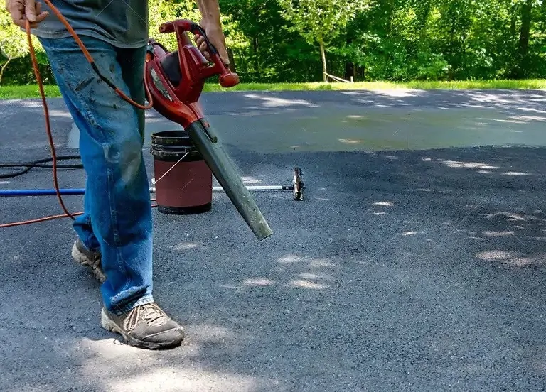 Thorough cleaning driveway - Donovan Sealcoating serving South Shore, MA