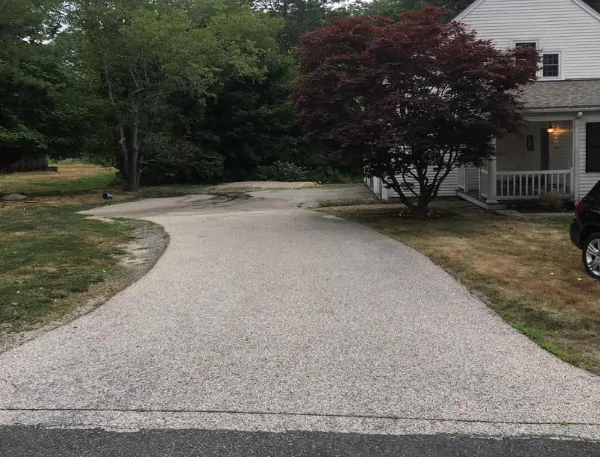 Before Driveway Sealcoated - Donovan Sealcoating South Shore MA